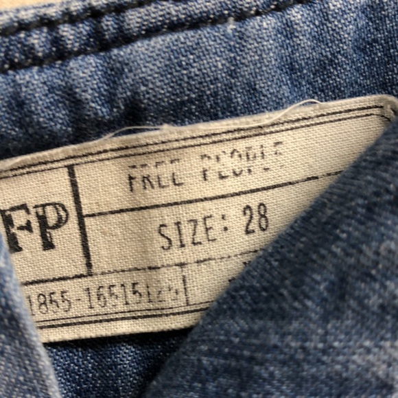 Free People Drapey Super Wide Leg Jeans 28 - Picture 3 of 4